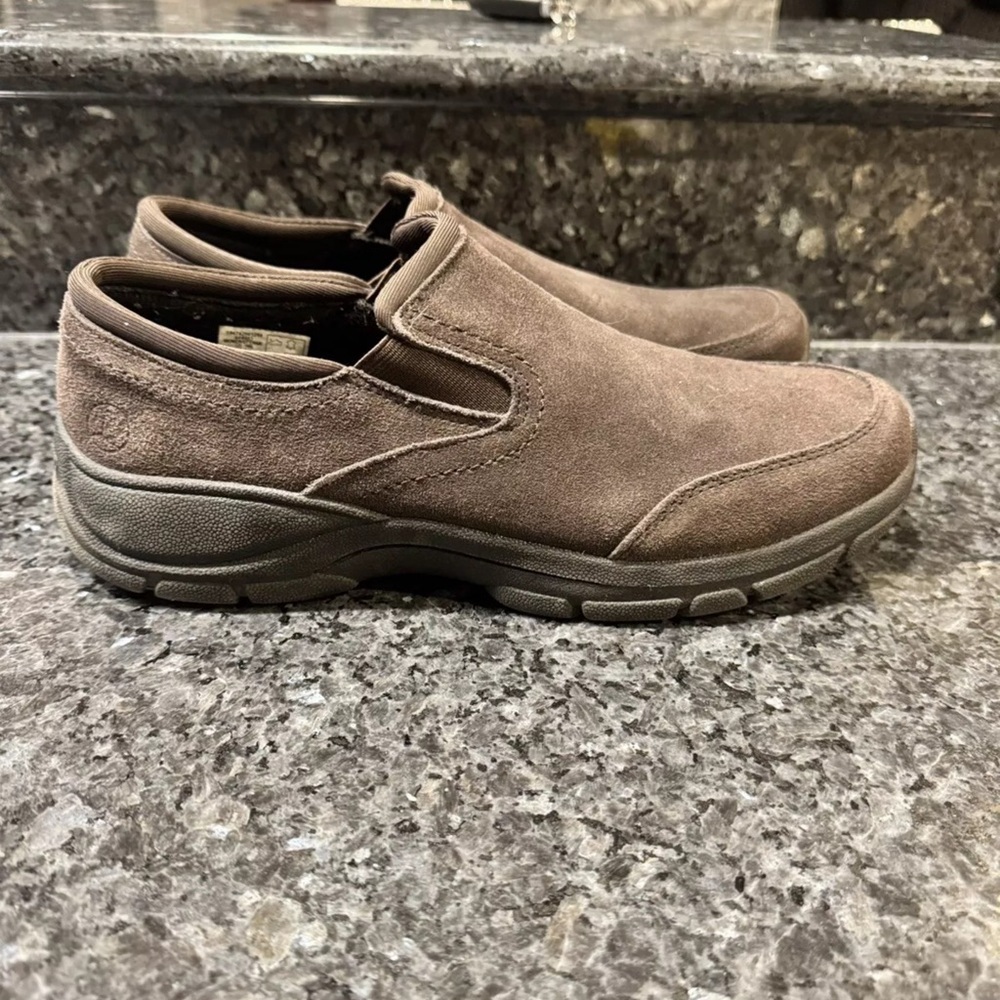 Land's End Womens Slip On Comfort Loafers Shoes Brown Size US 10 B #444683
